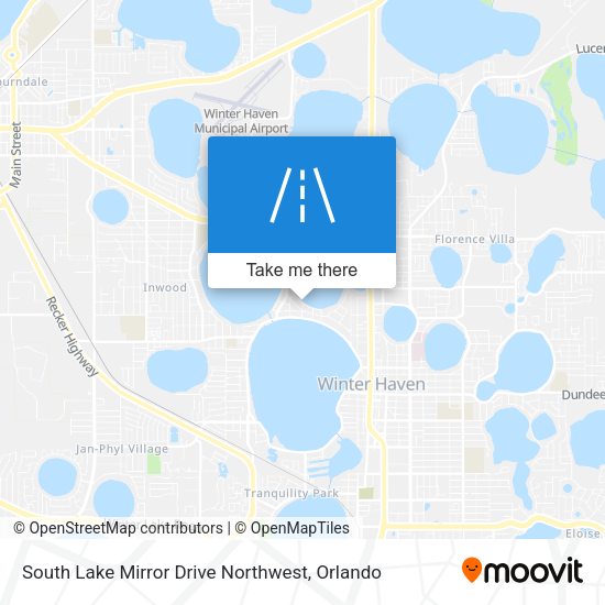 South Lake Mirror Drive Northwest map