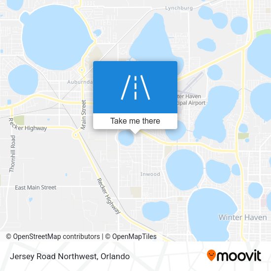 Jersey Road Northwest map