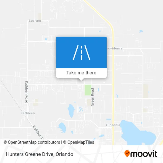 Hunters Greene Drive map