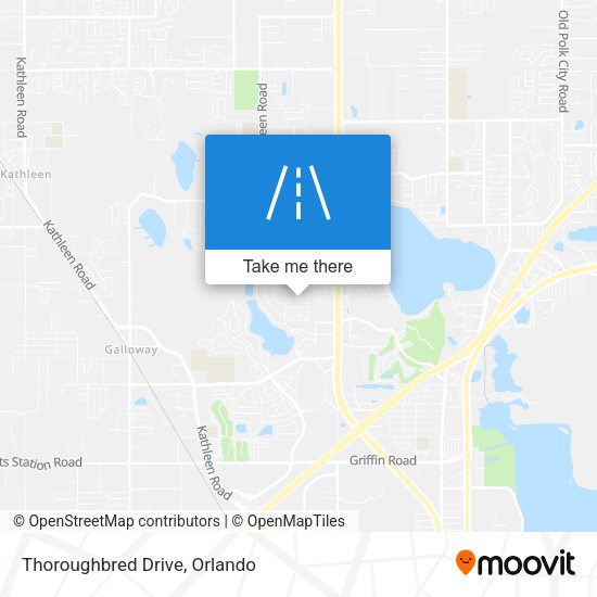 Mapa de Thoroughbred Drive