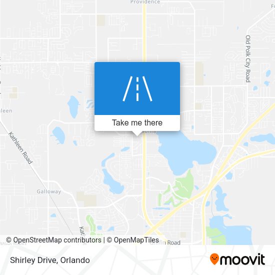 Shirley Drive map