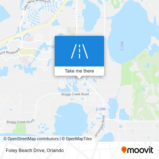 Foley Beach Drive map