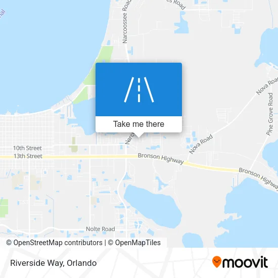 Riverside Way map