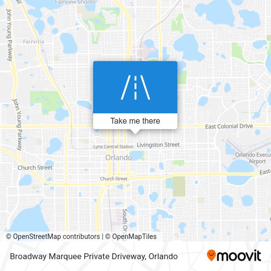 Broadway Marquee Private Driveway map