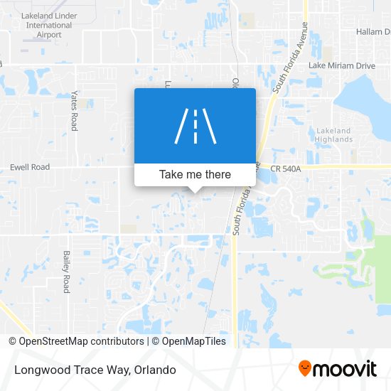 Longwood Trace Way map