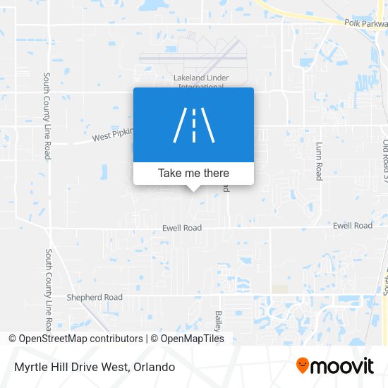 Mapa de Myrtle Hill Drive West