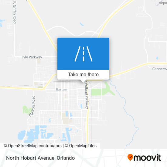 North Hobart Avenue map