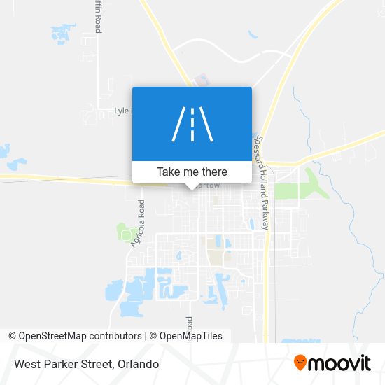 West Parker Street map