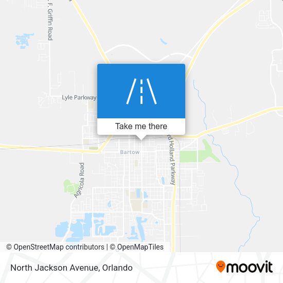 North Jackson Avenue map