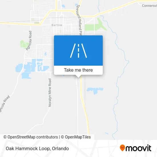 Oak Hammock Loop map