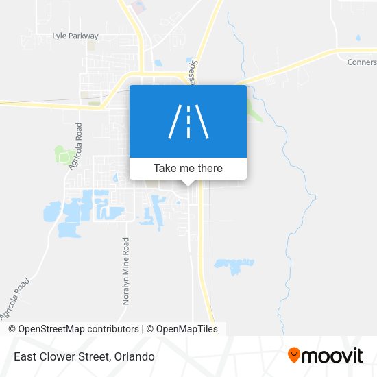 East Clower Street map