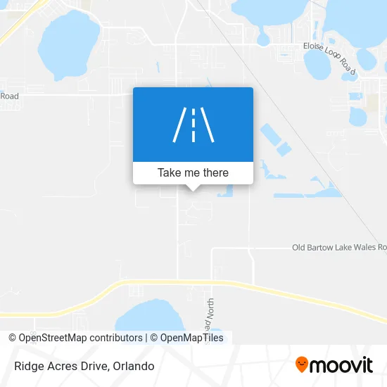 Ridge Acres Drive map