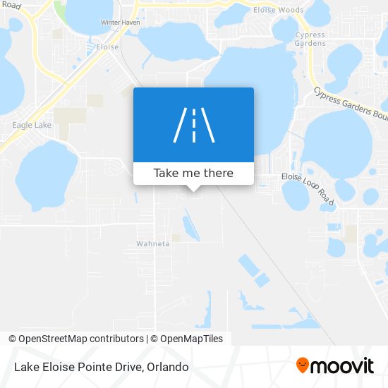 Lake Eloise Pointe Drive map