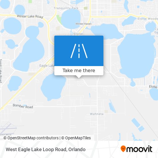 West Eagle Lake Loop Road map