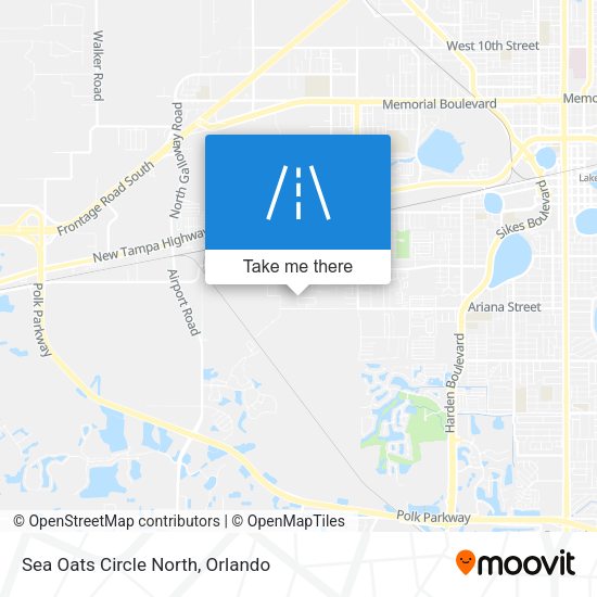 Sea Oats Circle North map