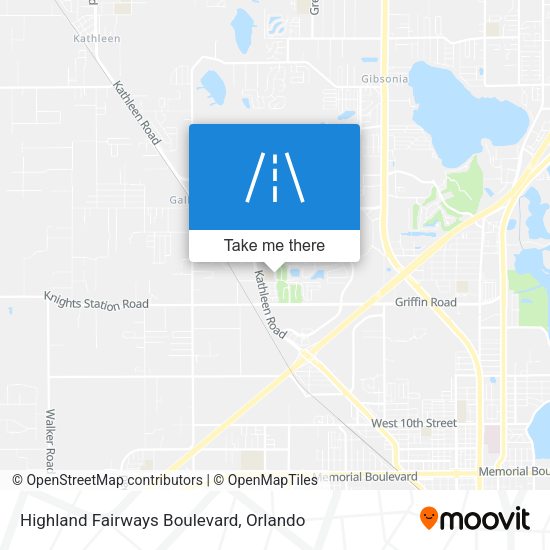 Mapa de Highland Fairways Boulevard