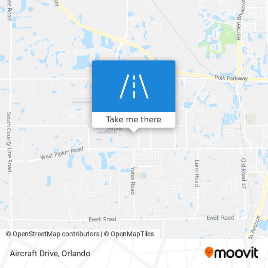Aircraft Drive map