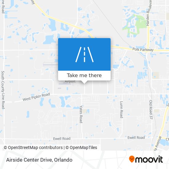 Airside Center Drive map