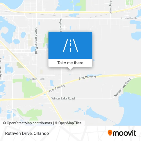 Ruthven Drive map