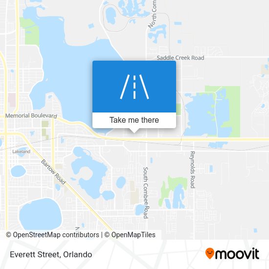 Everett Street map