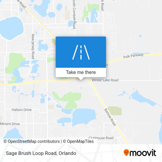 Sage Brush Loop Road map