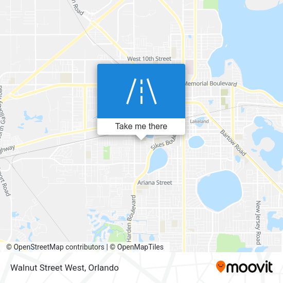 Walnut Street West map