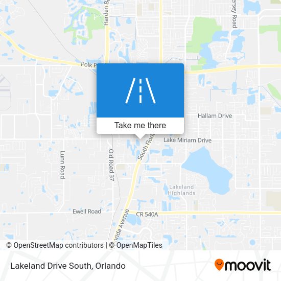 Lakeland Drive South map