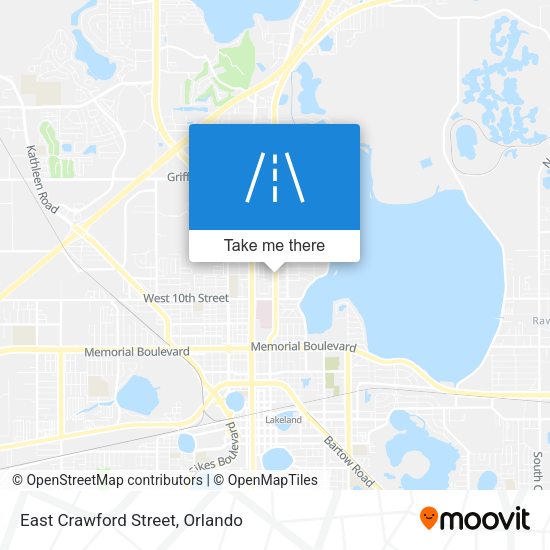 Mapa de East Crawford Street