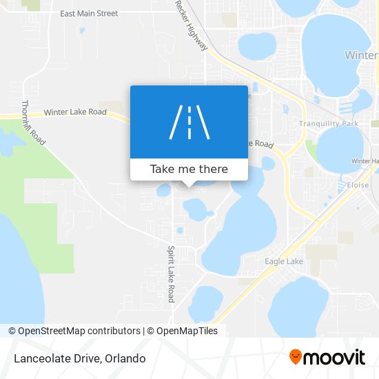 Mapa de Lanceolate Drive