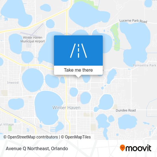 Mapa de Avenue Q Northeast