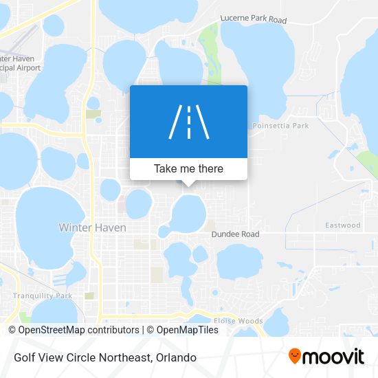 Golf View Circle Northeast map