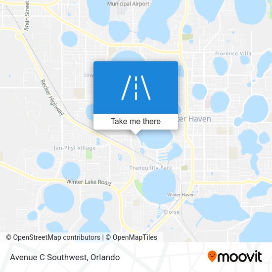 Avenue C Southwest map