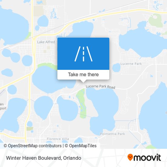 Winter Haven Boulevard map