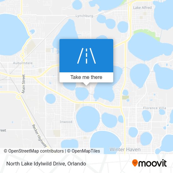 North Lake Idylwild Drive map