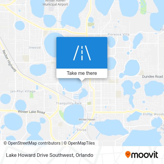 Lake Howard Drive Southwest map
