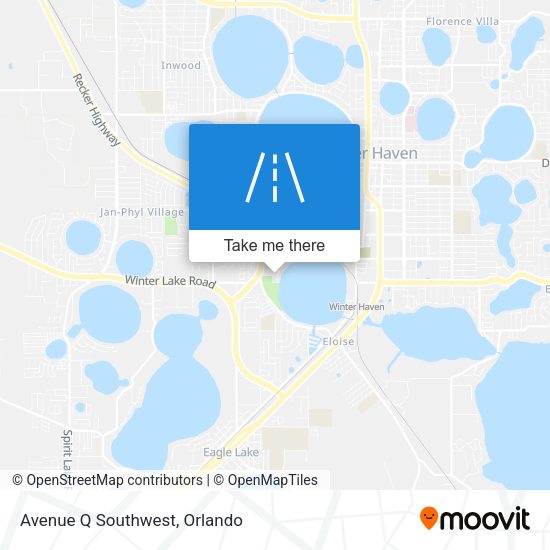 Mapa de Avenue Q Southwest