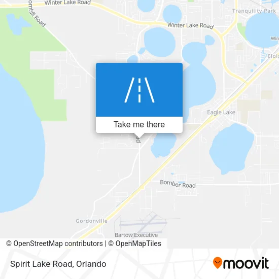 Spirit Lake Road map