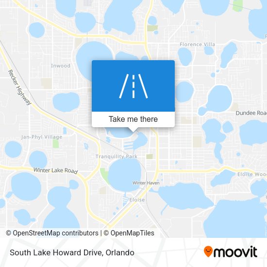 Mapa de South Lake Howard Drive