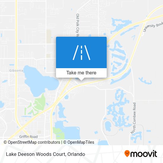 Lake Deeson Woods Court map