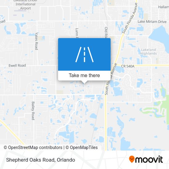 Shepherd Oaks Road map