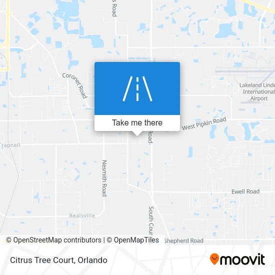 Citrus Tree Court map