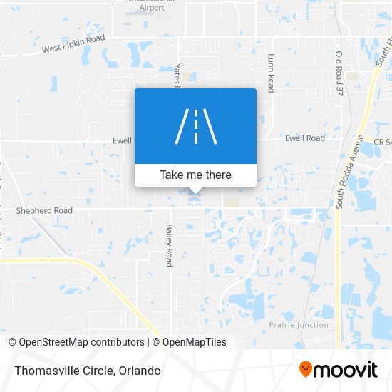 Mapa de Thomasville Circle