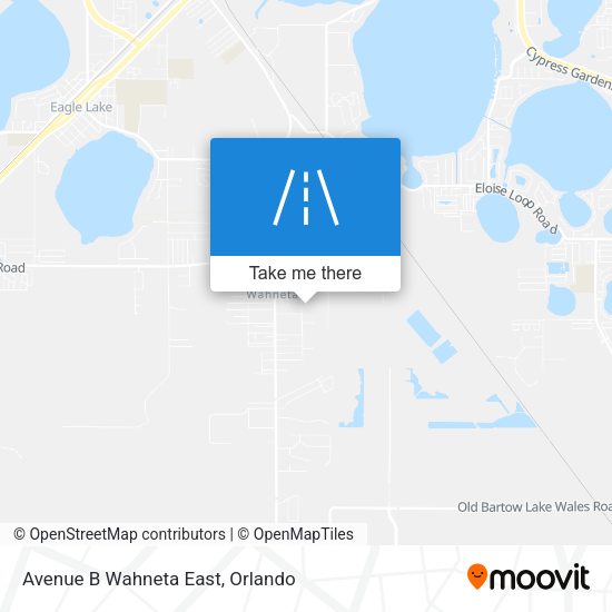 Mapa de Avenue B Wahneta East