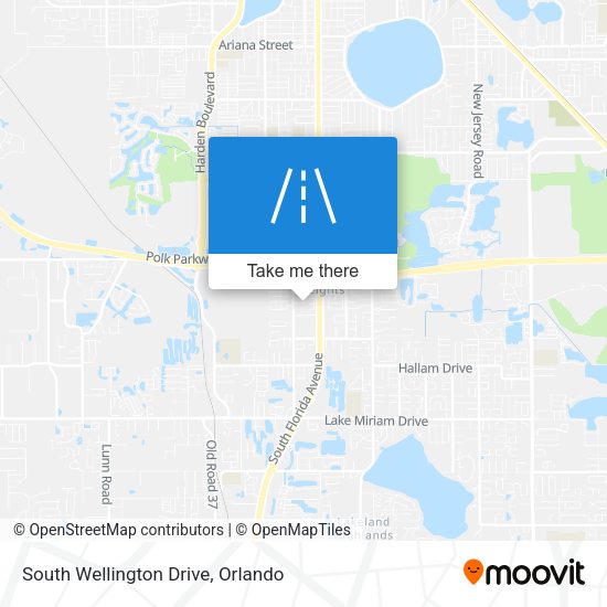Mapa de South Wellington Drive