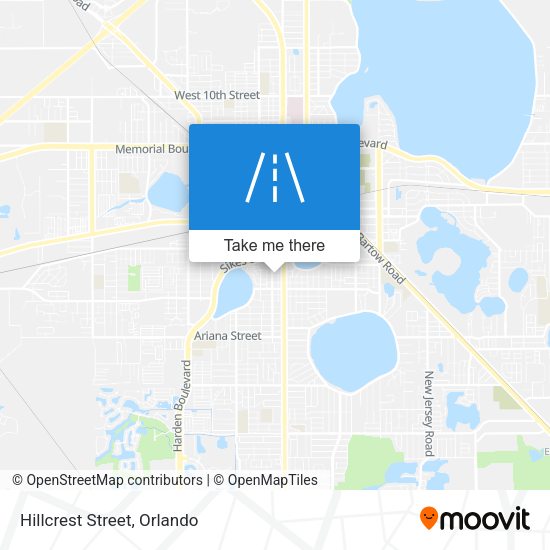 Mapa de Hillcrest Street