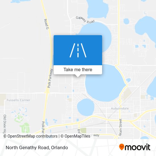 North Genathy Road map