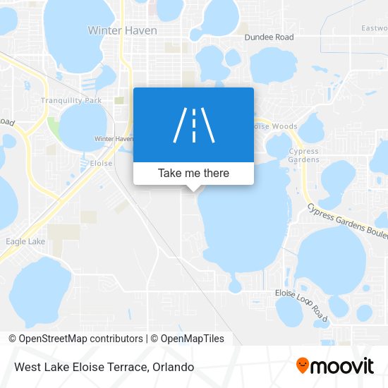 West Lake Eloise Terrace map