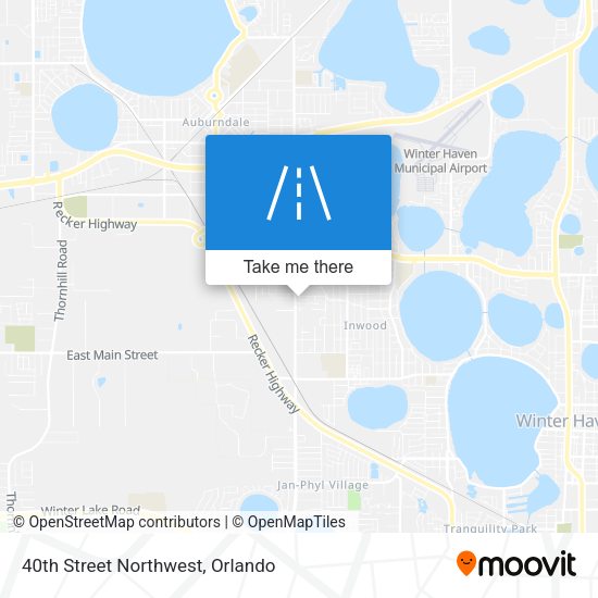 Mapa de 40th Street Northwest