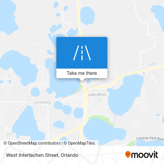 West Interlachen Street map