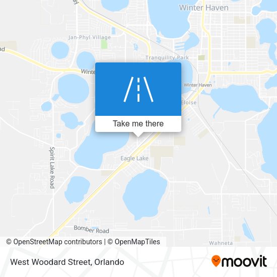 West Woodard Street map